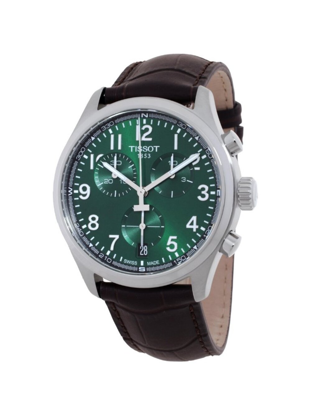 NWT Tissot Chrono L Quartz Green Dial Men's Watch